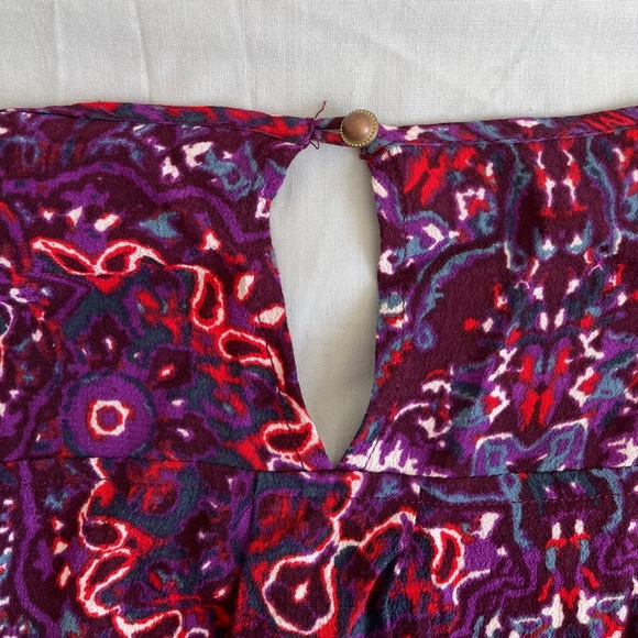 TIgerlily Women’s Playsuit Size 12 Long Sleeves Purple Red Pre Owned. - Picture 11 of 13